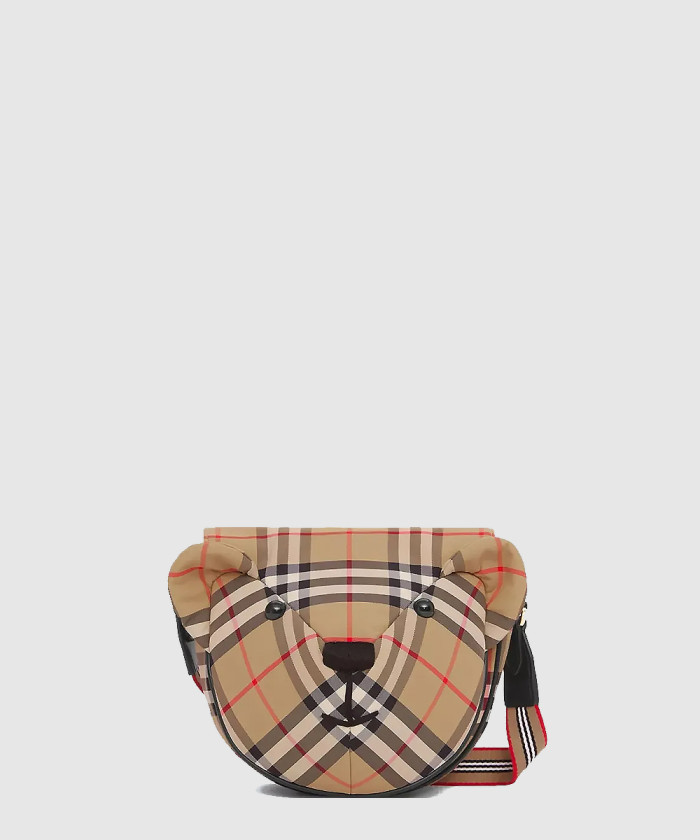 빈티지 체크 키즈 토마스 베어 크로스백 8041155 【매장-150만원대】