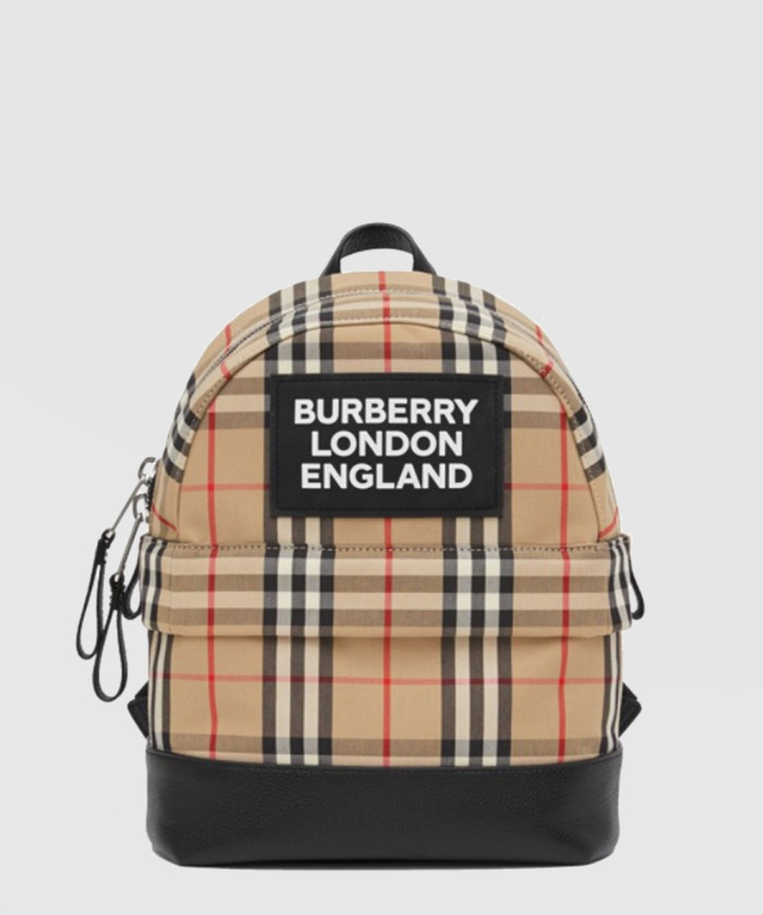 로고 아플리케 빈티지 체크백팩 80310061 【매장-150만원대】