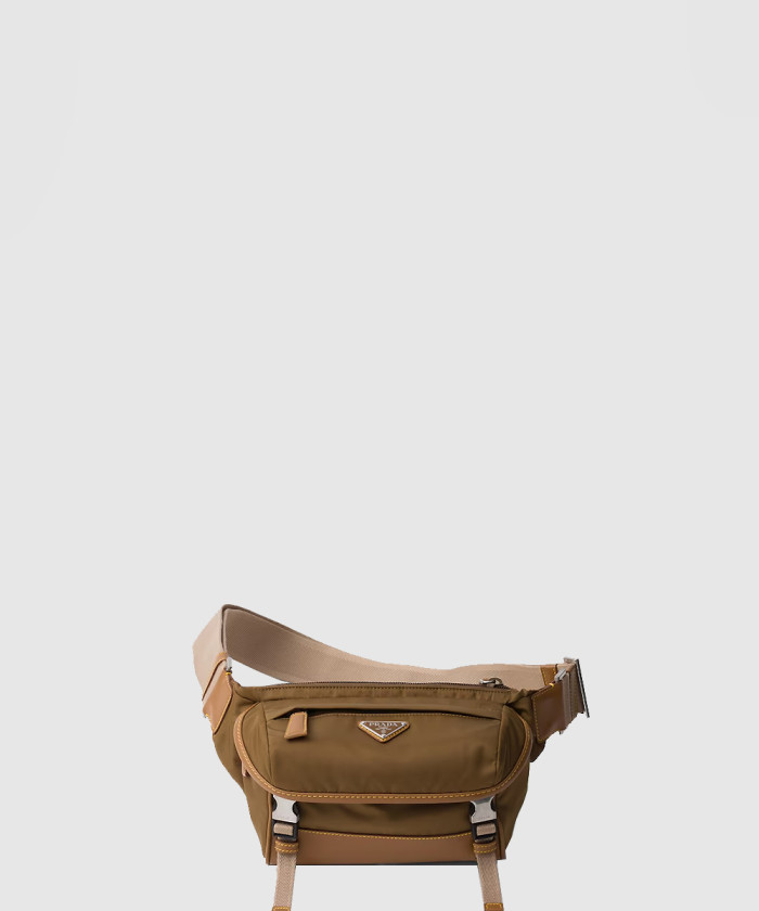 리나일론 및 사피아노 가죽 숄더백 2VH171 【매장-260만원대】