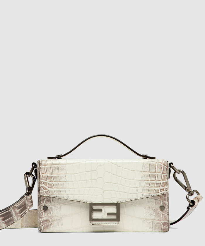 소프트 트렁크 바게트 블루 그라데이션 크로코다일백 7VA565 【매장-3600만원대】