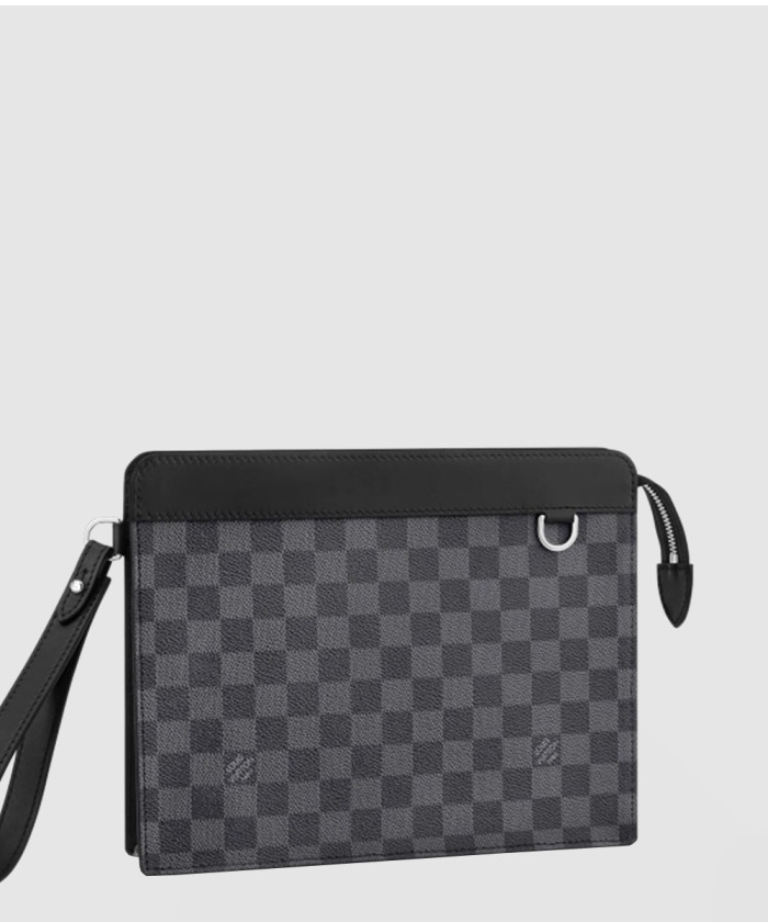 스탠딩 파우치 다미에 그라파이트 N64612 【매장-250만원대】