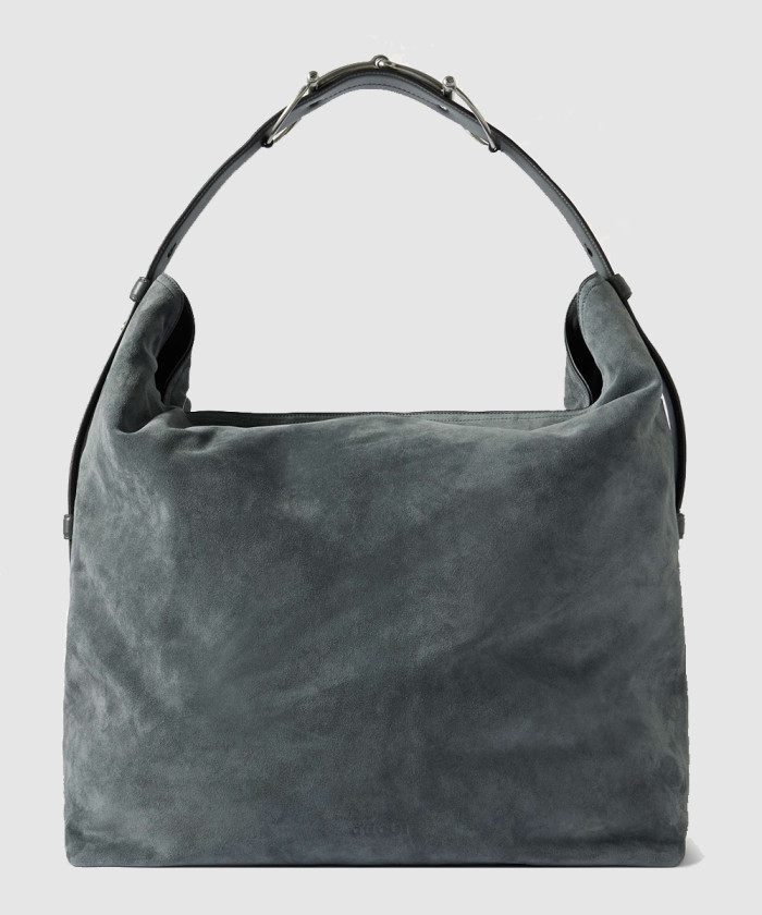 베아트릭스 홀스빗 장식 트리밍 스웨이드 토트백 850546 【매장-530만원대】