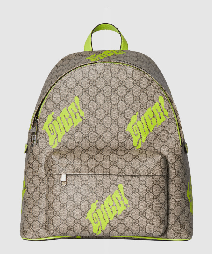 중간 크기의 프린트 백팩 834466 【매장-360만원대】