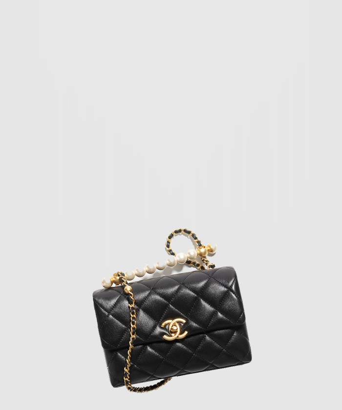 핸들 장식의 미니 플랩백 AS5001 【매장-870만원대】