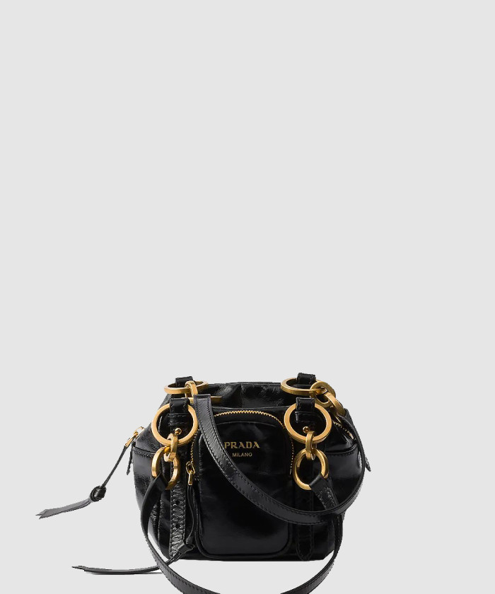 미니 드롭 레더 토트백 1BB137 【매장-220만원대】