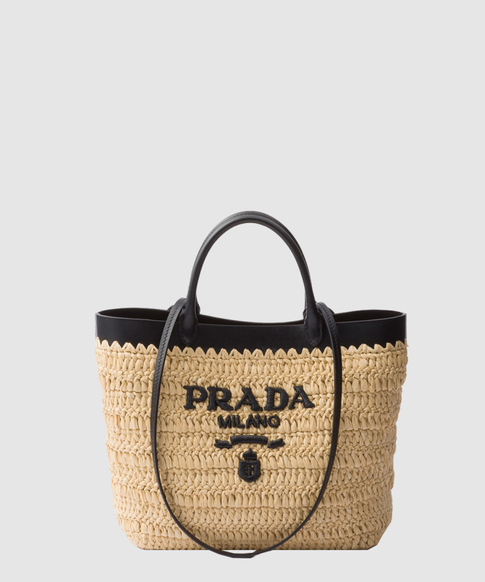 스몰 크로셰와 가죽 토트백 1BG500 【매장-300만원대】