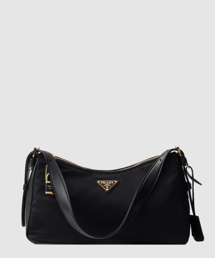 자물쇠가 있는 프라다 에메 라지 리나일론 및 가죽 숄더백 1BC232 【매장-340만원대】