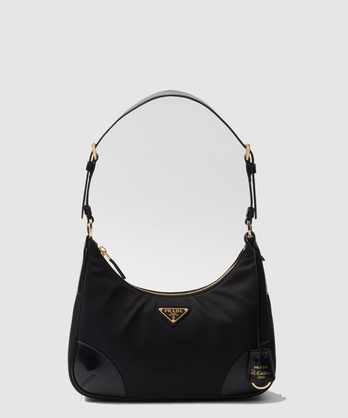 리나일론 및 브러쉬드 가죽 숄더백 1BC214 【매장-260만원대】