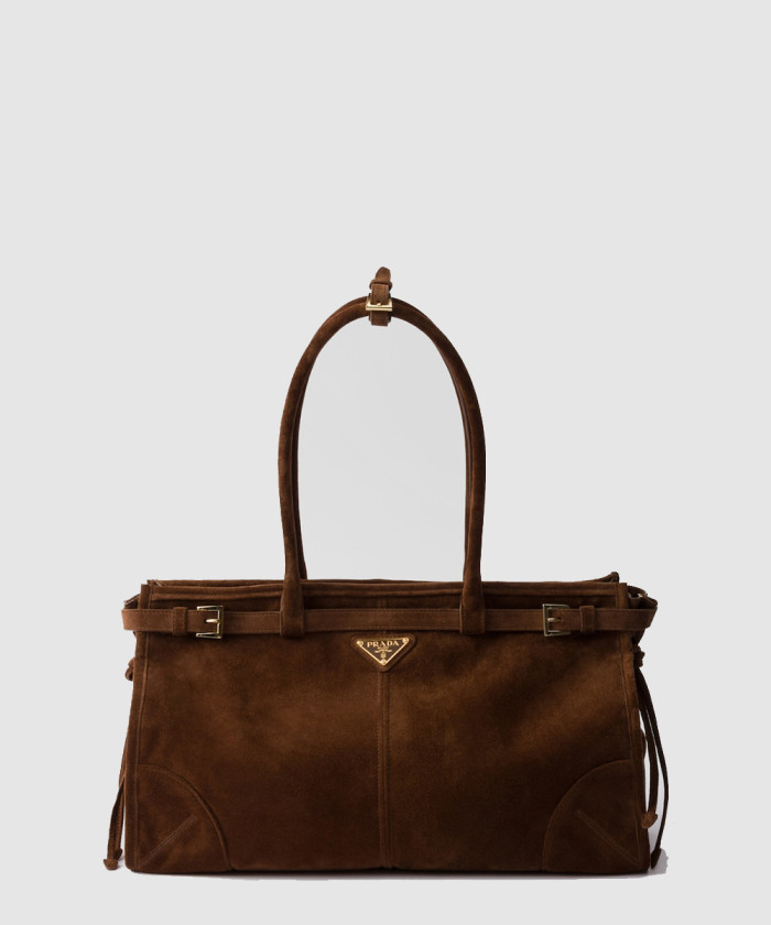 빅 스웨이드 레더 클러치 1BA433 【매장-390만원대】