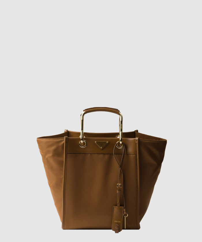 리나일론 및 가죽 미디엄 토트백 1BG578 【매장-380만원대】