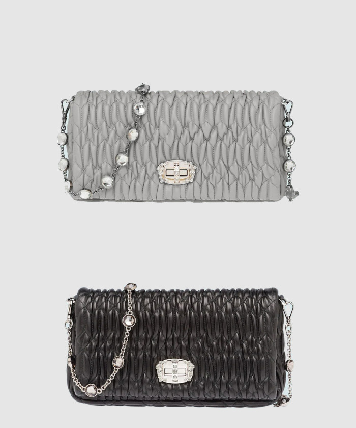 크리스탈 클로케 숄더백 5BD417 【매장-260만원대】