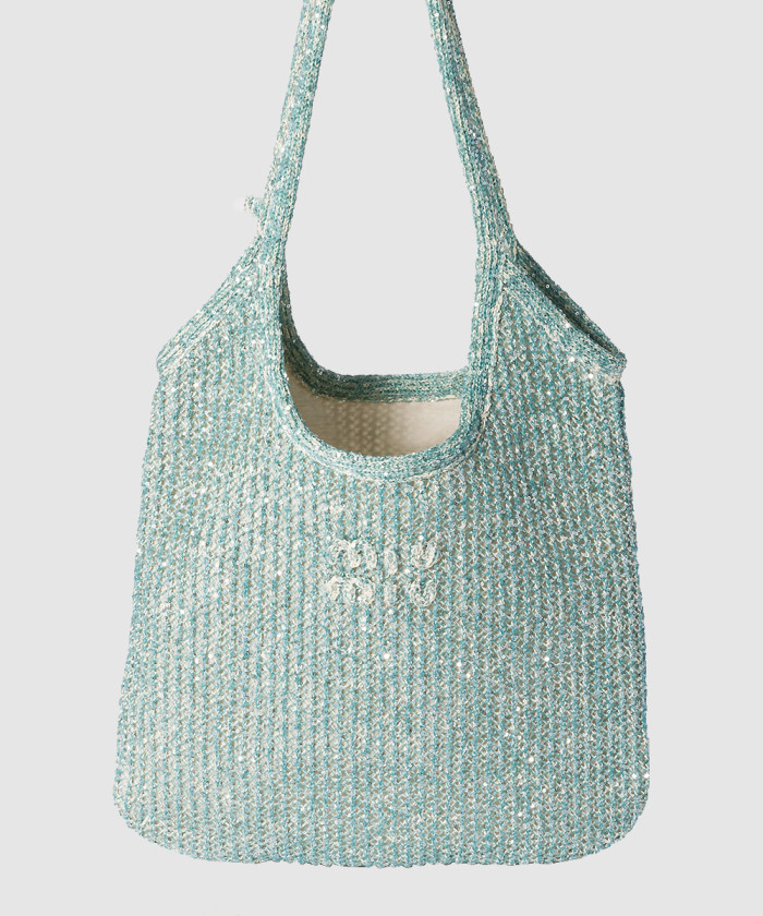 아이비 스팽글 메쉬 백 5BG231 【매장-240만원대】