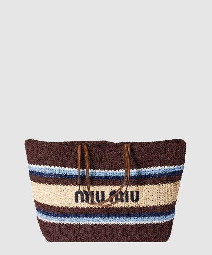 라피아 앤 코튼 토트백 5BG228 【매장-220만원대】