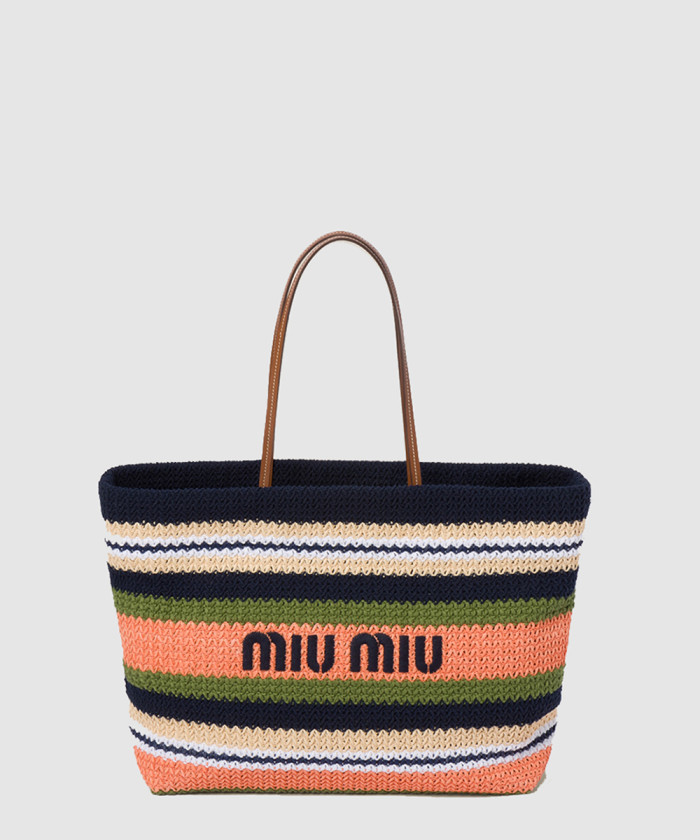 라피아 앤 코튼 토트백 5BG228 【매장-220만원대】