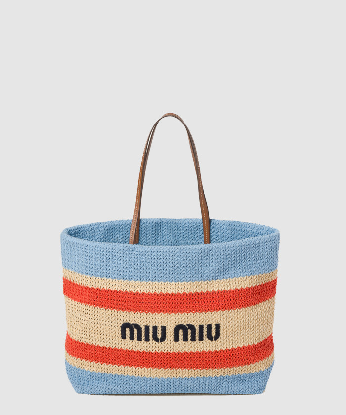 라피아 앤 코튼 토트백 5BG228 【매장-220만원대】