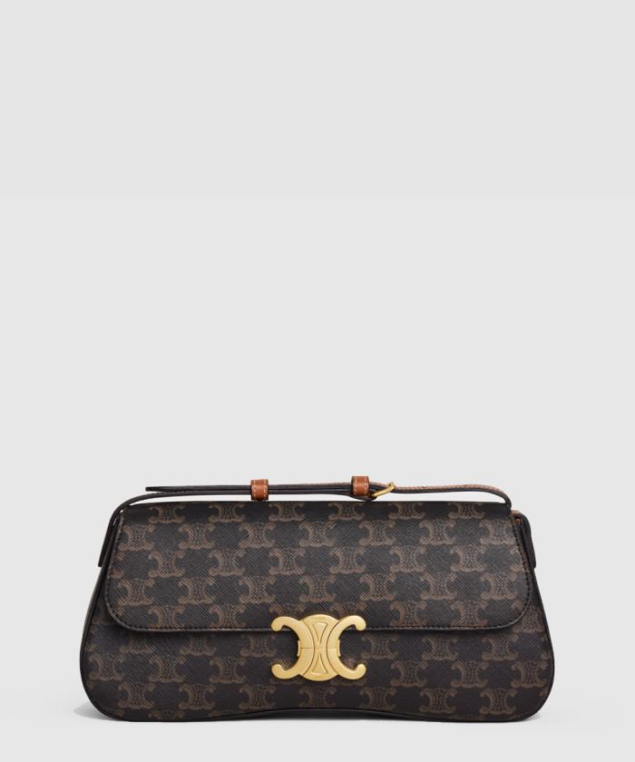 롤라 미디엄 로고 엠보 소가죽 클러치 115532 【매장-410만원대】