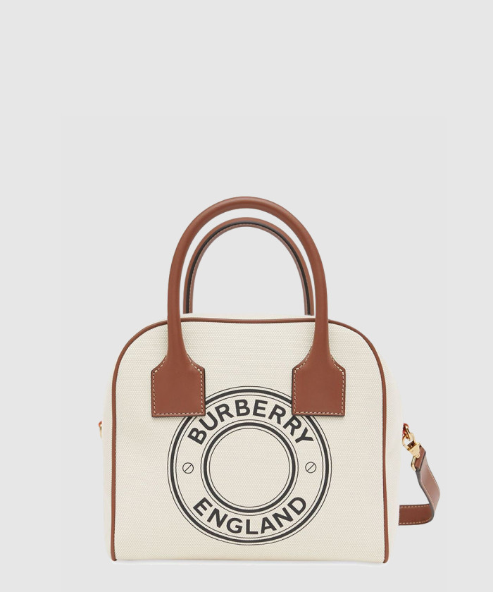 로고 그래픽 코튼 캔버스 큐브백 스몰 80305041 【매장-250만원대】