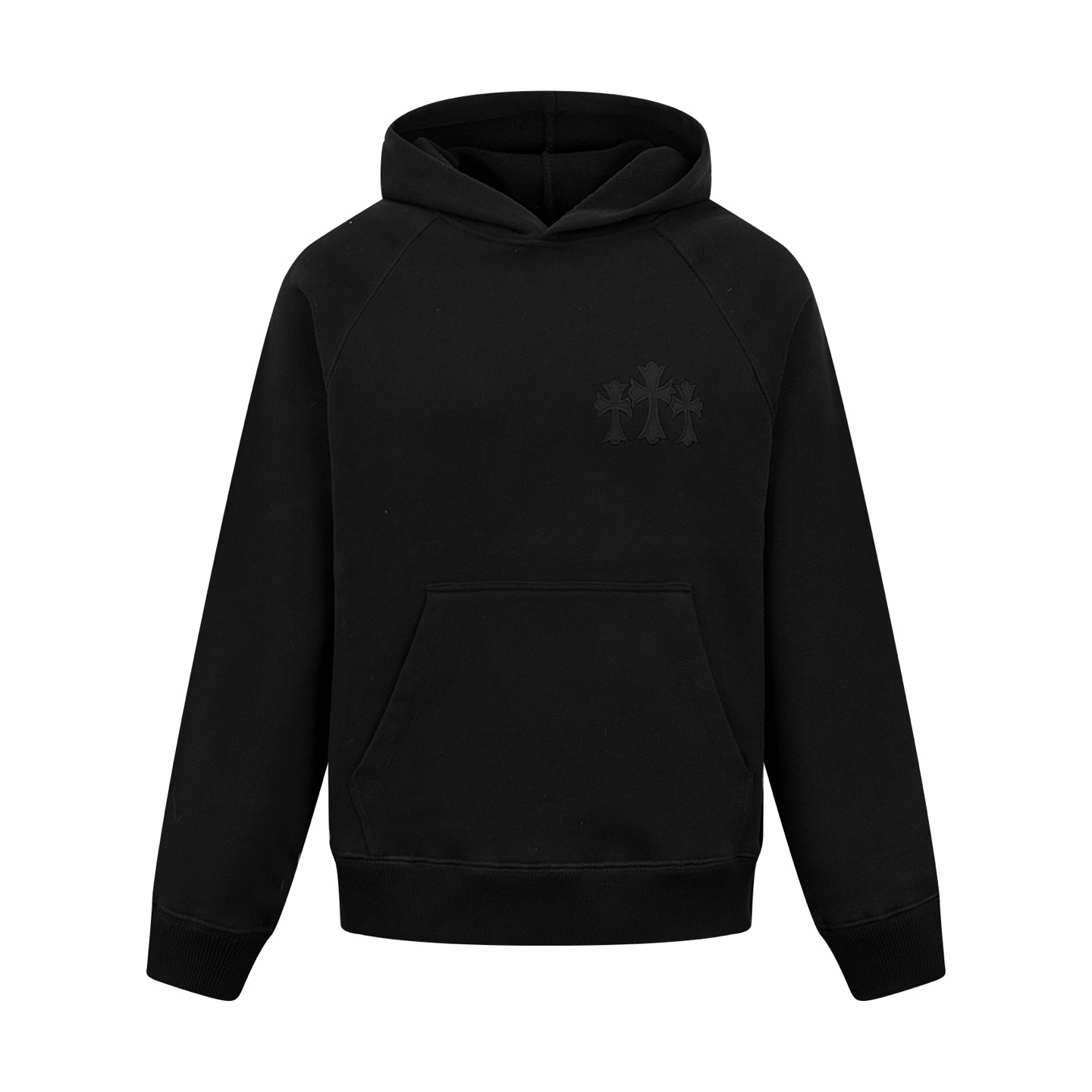 크롬하츠 십자가 로고 후드티 (남녀공용)