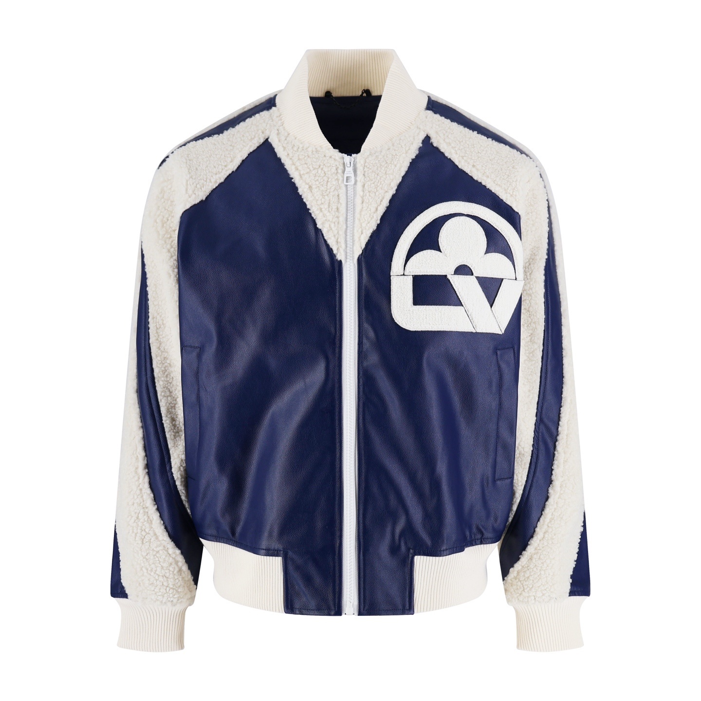 루이비통 플라워 & 로고 레더 패치 재킷