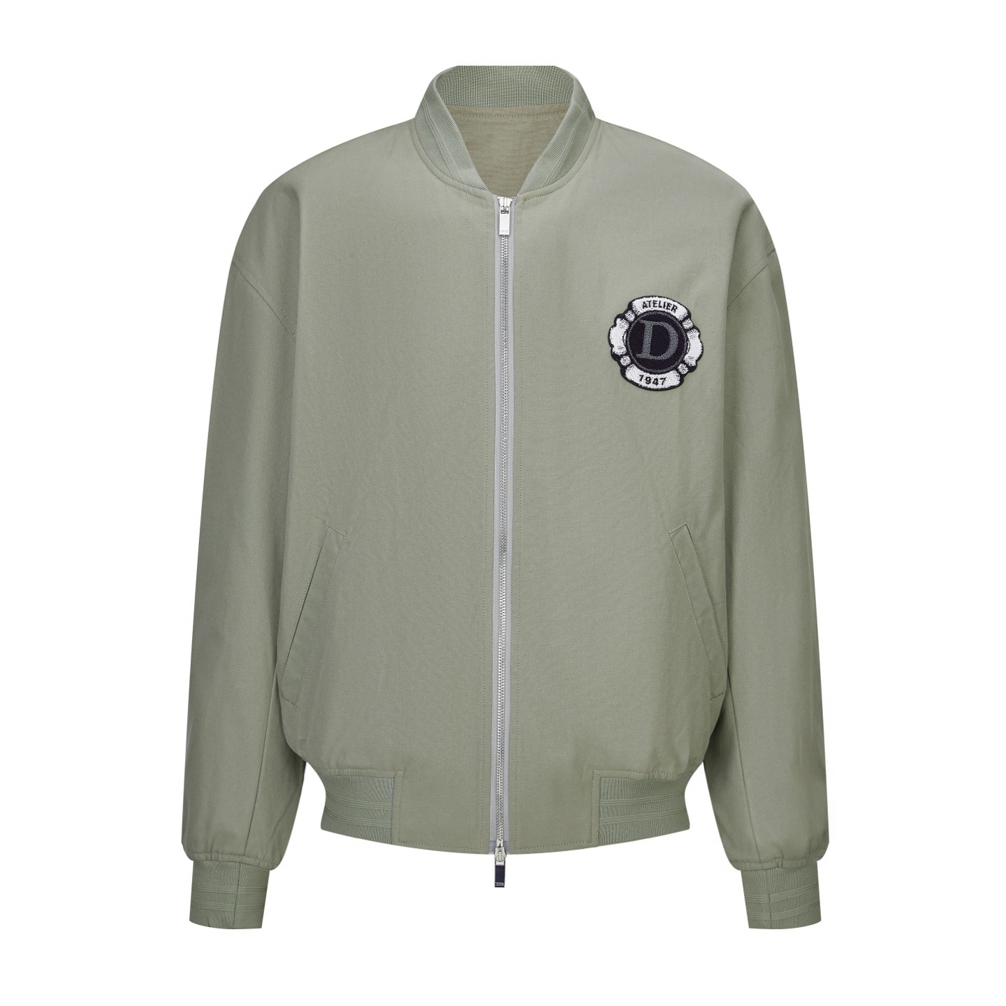 디올 엠블럼 베이스볼 재킷