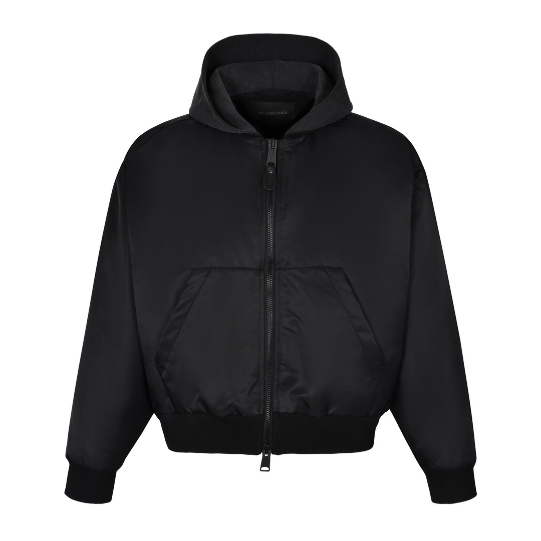 발렌시아가(Double Ring) 자수 후드 패딩 점퍼 (남녀공용)