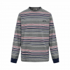 미우미우 스트라이프 배색 긴팔 티셔츠 (남여공용)