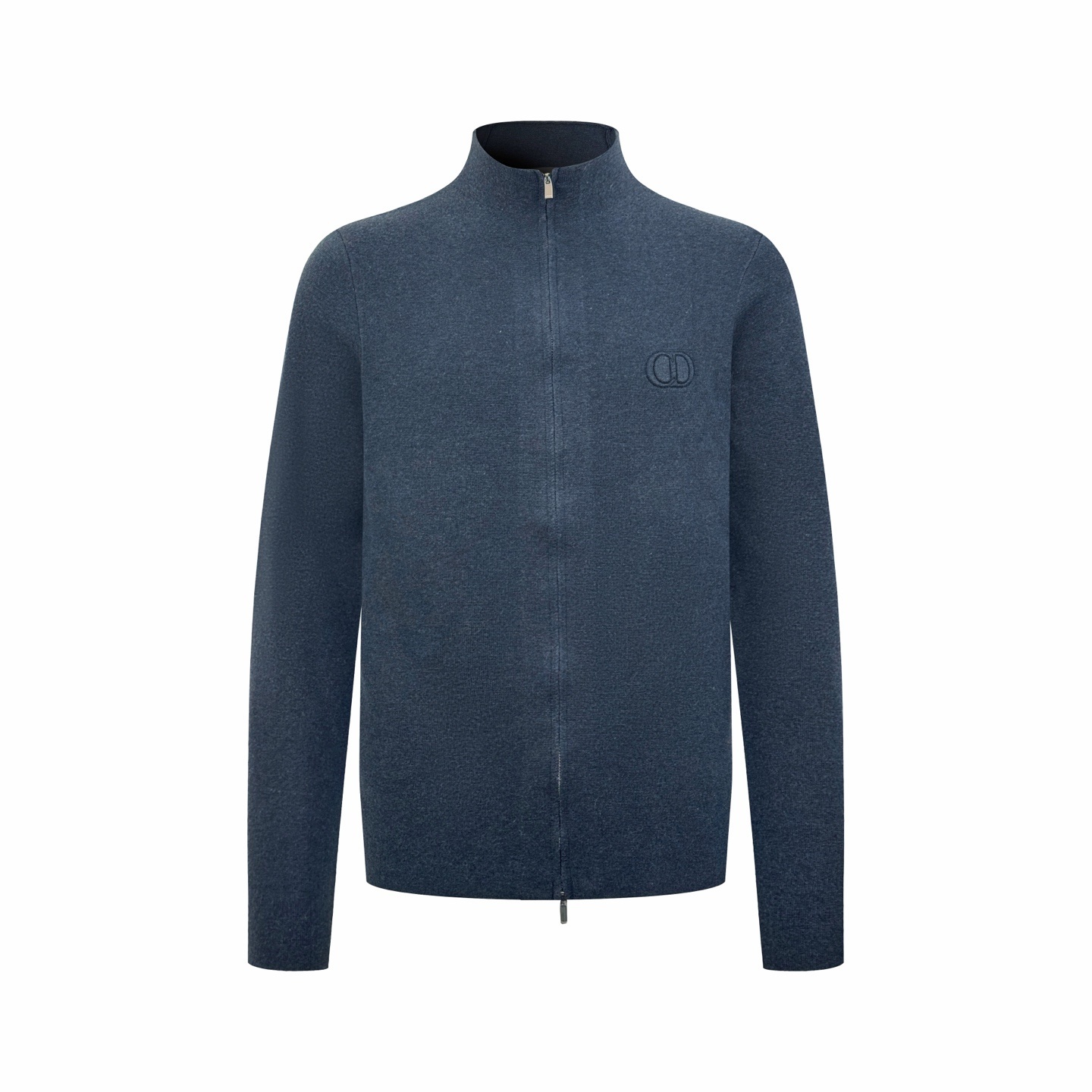 디올 가슴 로고 지퍼 니트스웨터