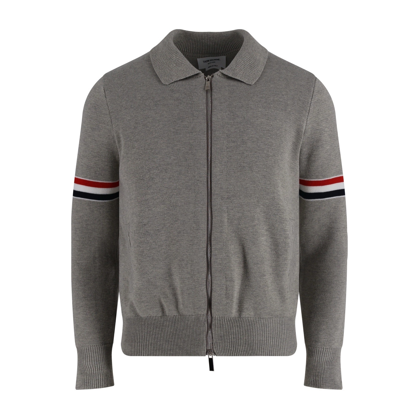 톰브라운 웨빙 디테일 니트 울 지퍼 (남녀공용)