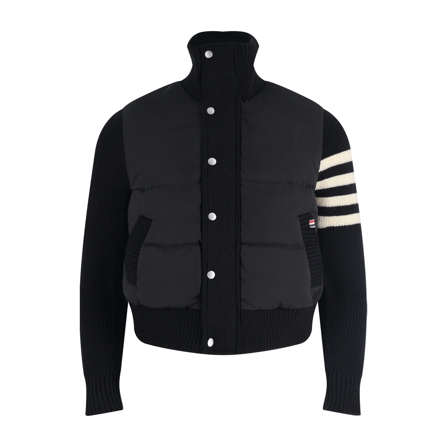 톰브라운 울 소재 배색 다운 재킷 (남녀공용)