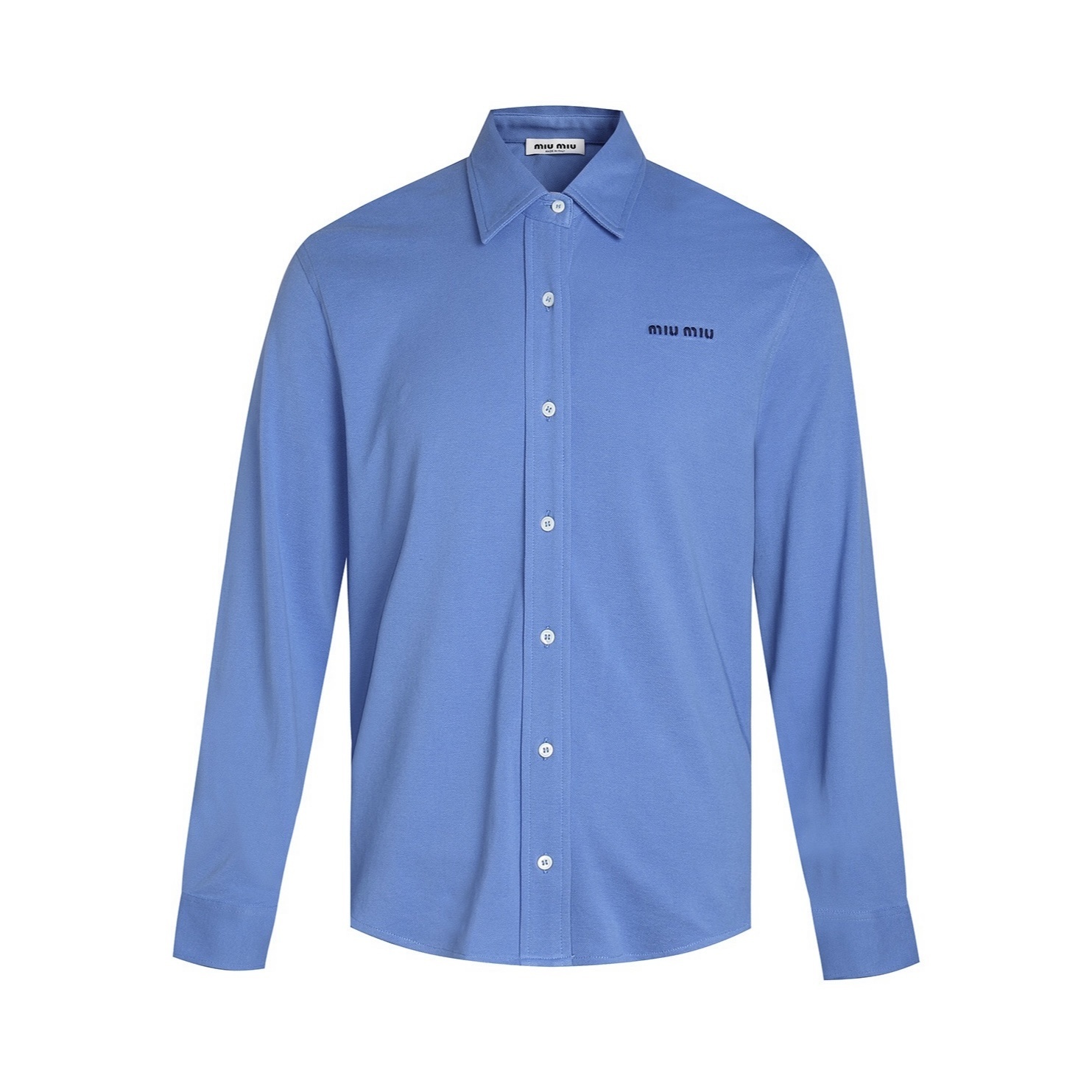 ★미우미우 피케 카라 긴팔 셔츠