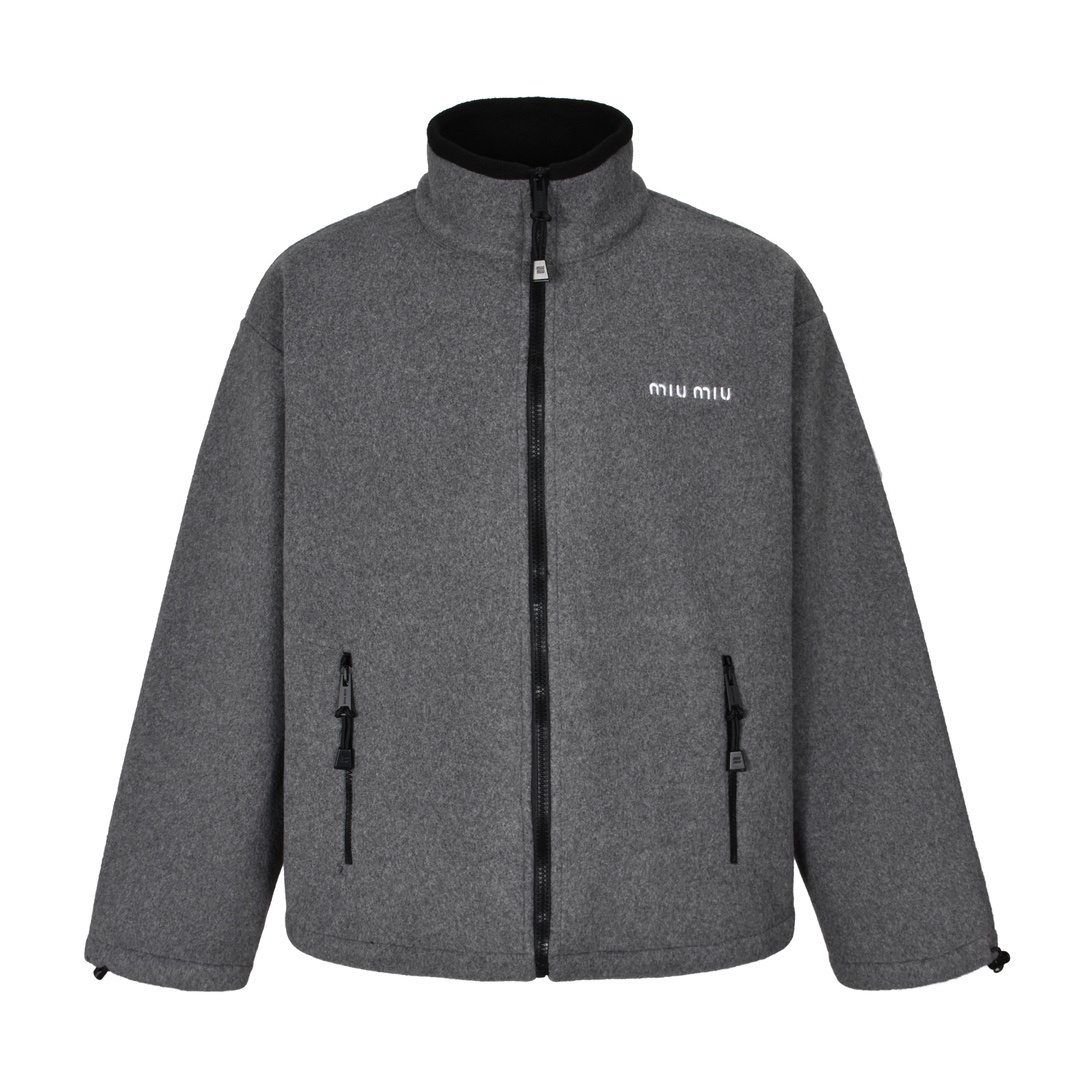 ★미우미우 울 지퍼 아우터