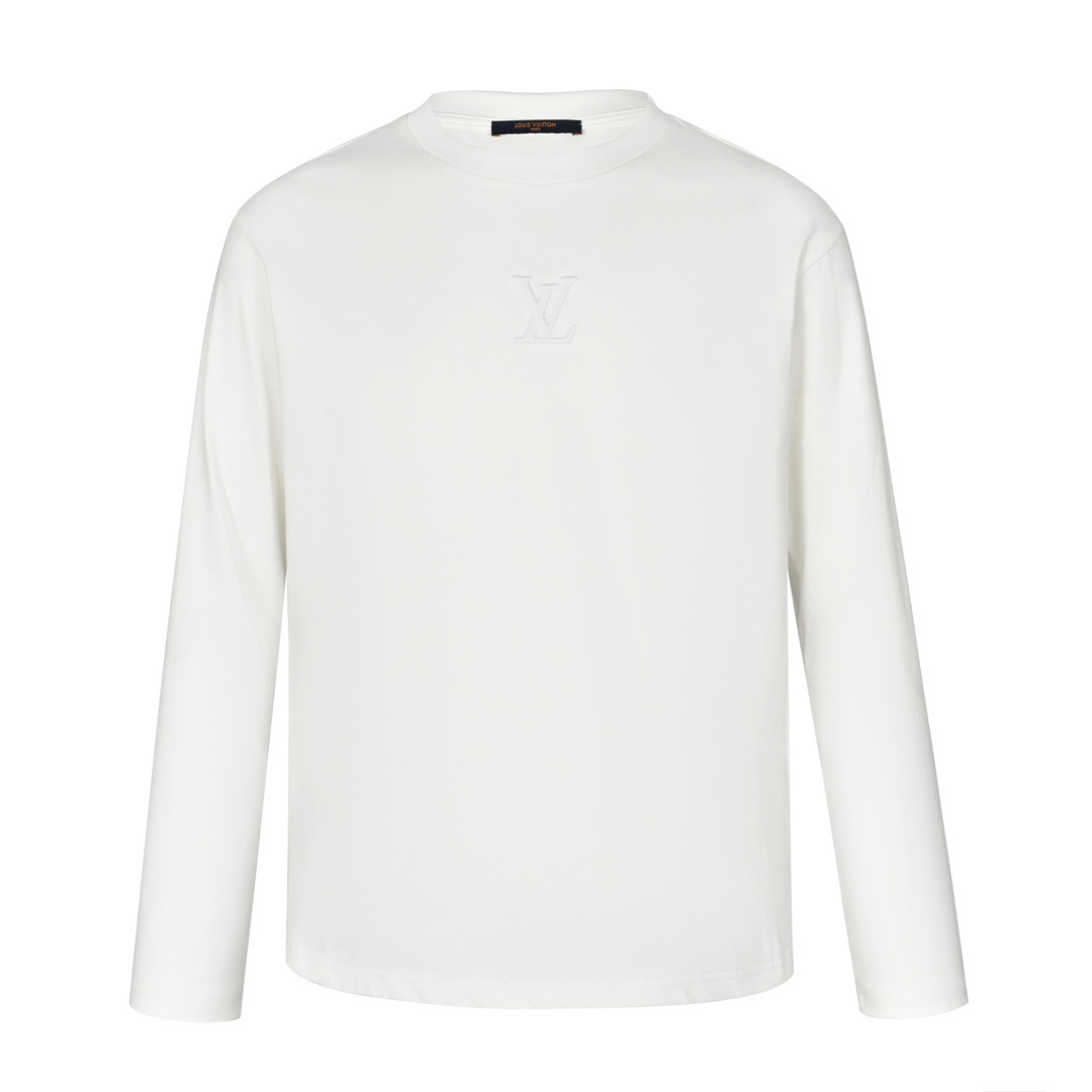 ★루이비통 엠보싱 장식 긴팔티