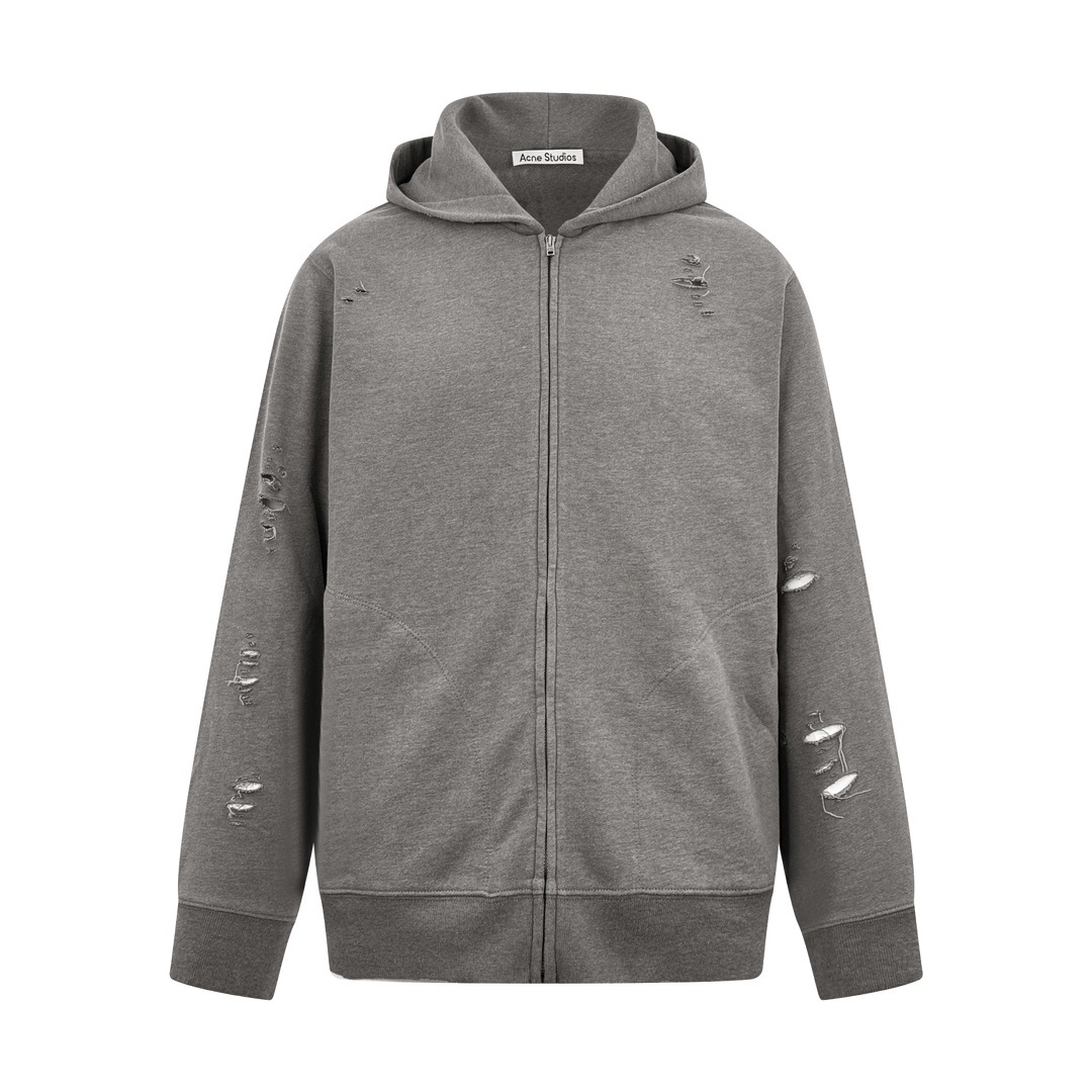 ★아크네 빈티지 프린트 지퍼 후드