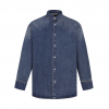 프라다 카라 있는 루즈핏 데님 긴팔 셔츠