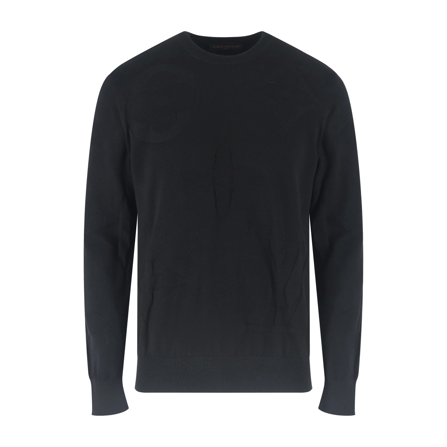 루이비통 클로버 인레이 장식 베이스 니트