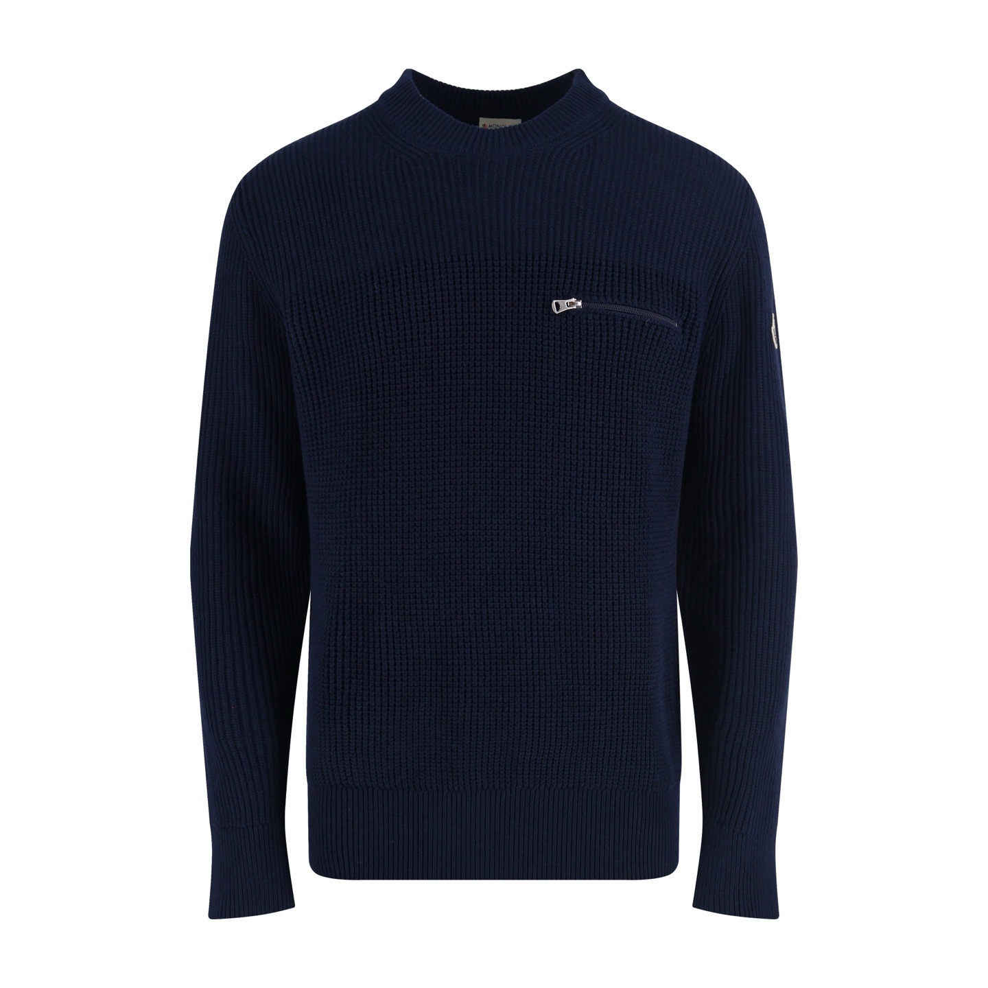 몽클레르 가슴 포켓 니트 스웨터