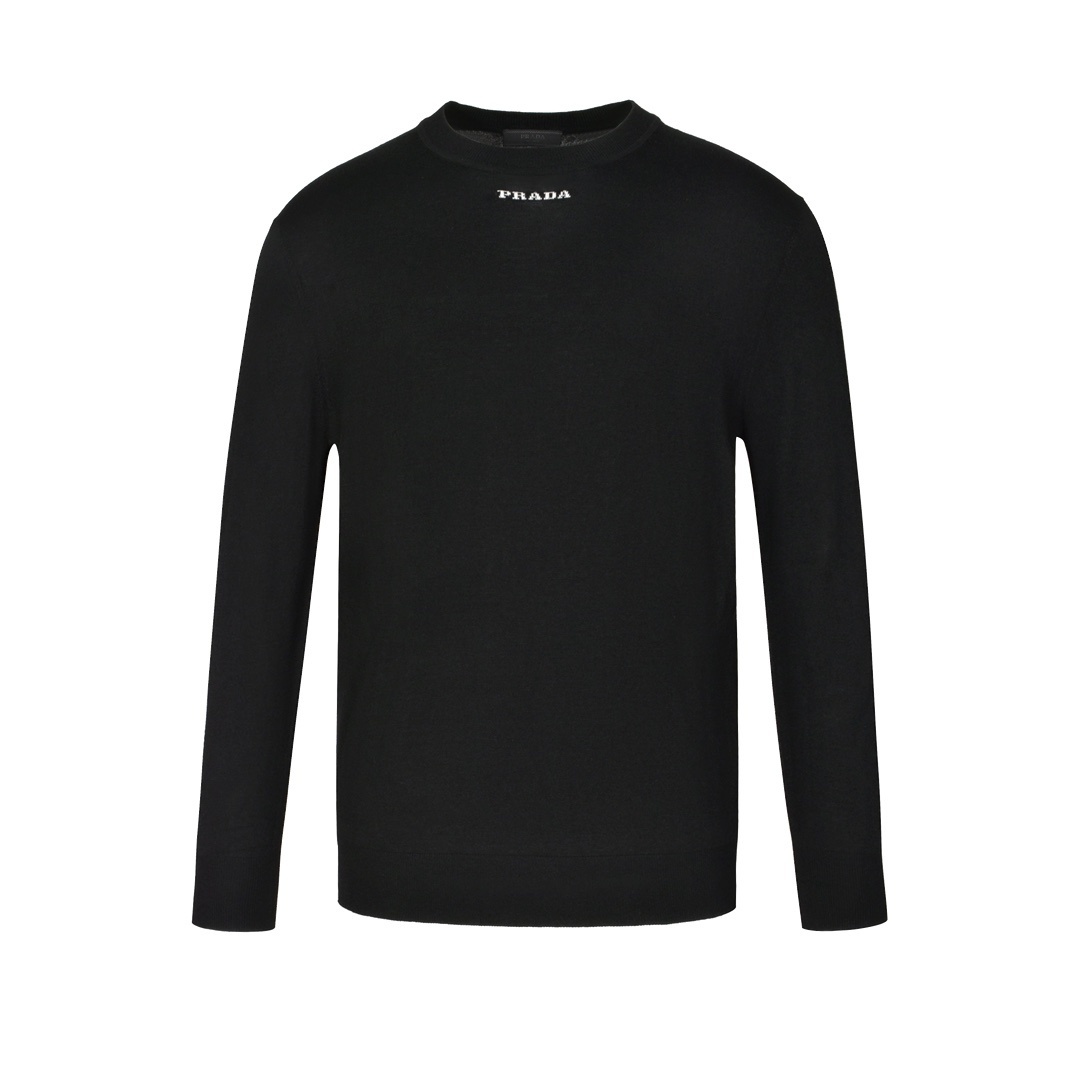 프라다 패턴 자카드 니트