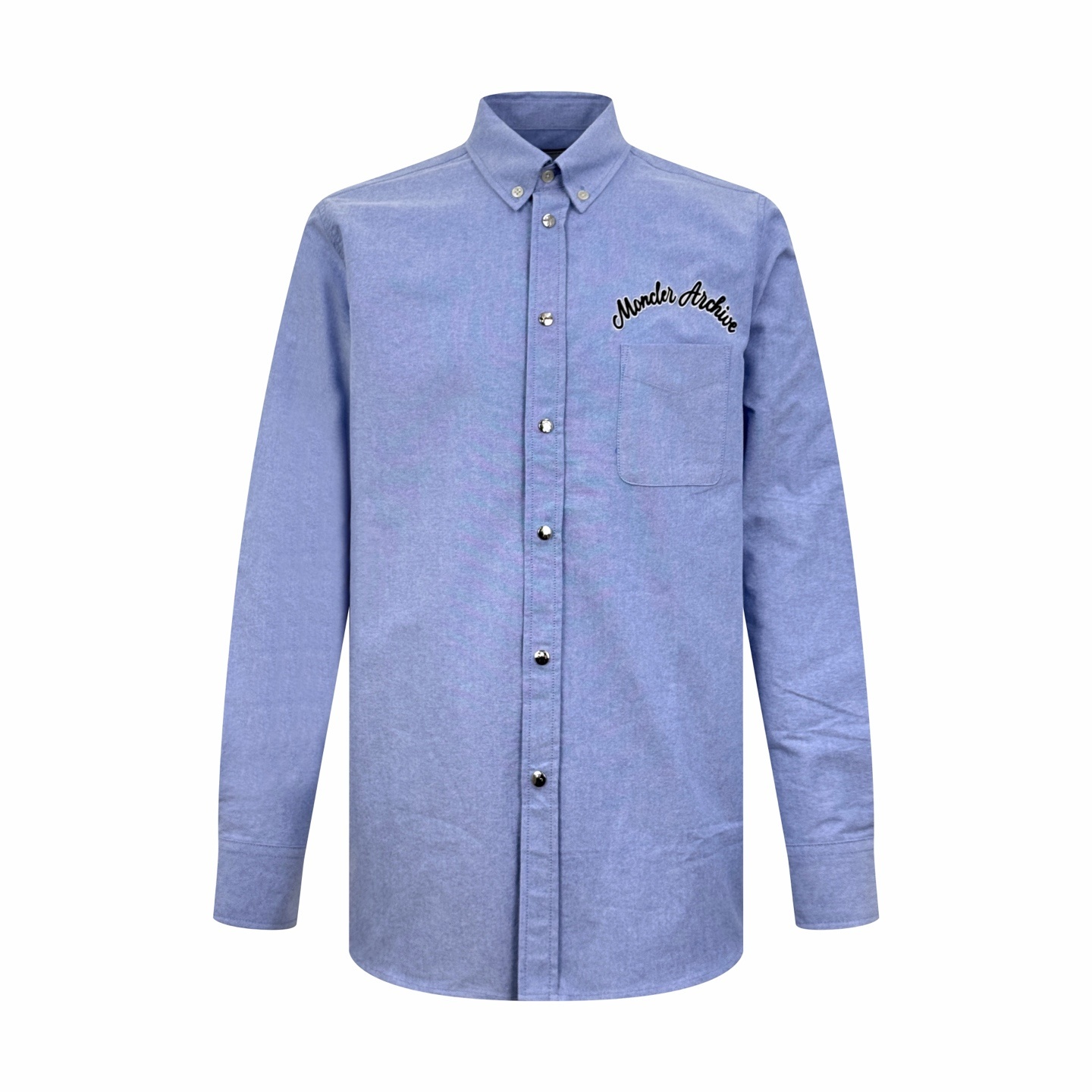 ★몽클레어 로고 자수 옥스퍼드 셔츠