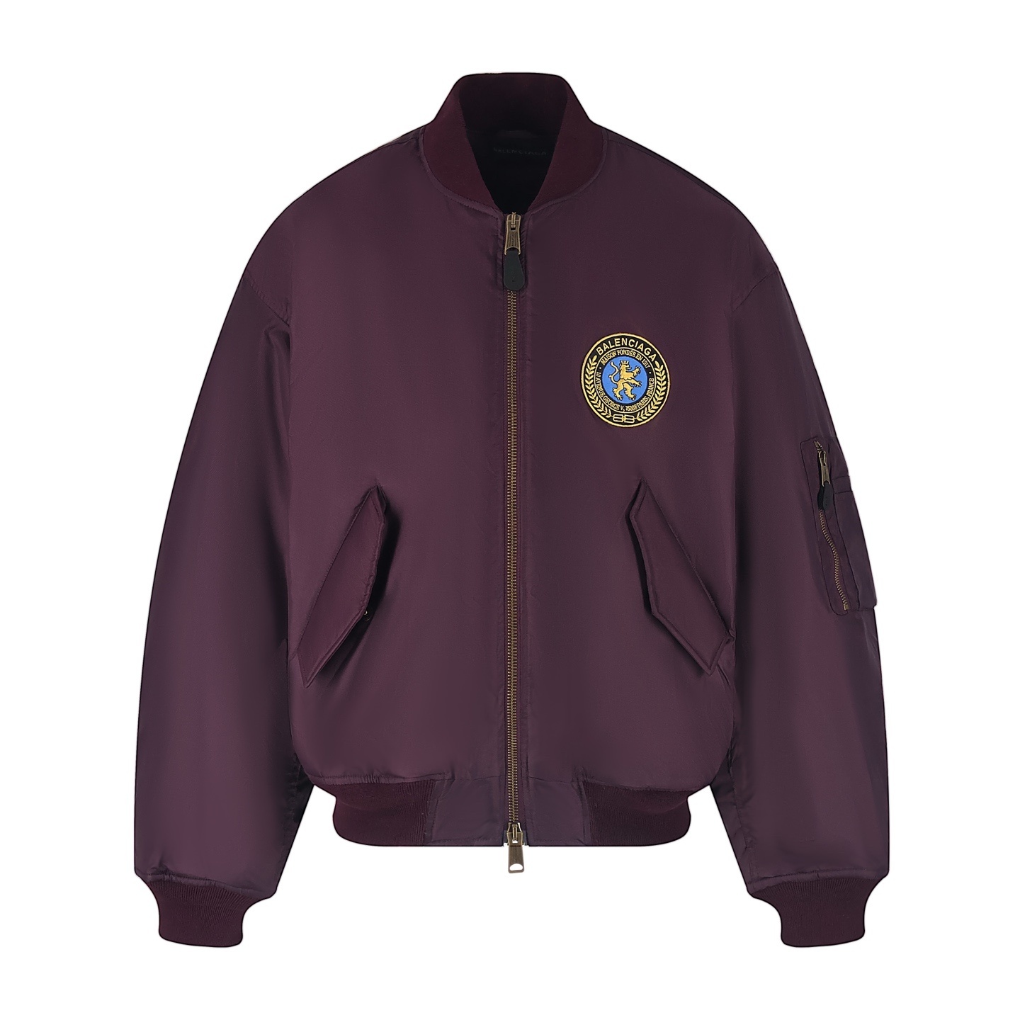 ★발렌시아가 맨체스터 유나이티드 패치 장식 플라이트 패딩 점퍼