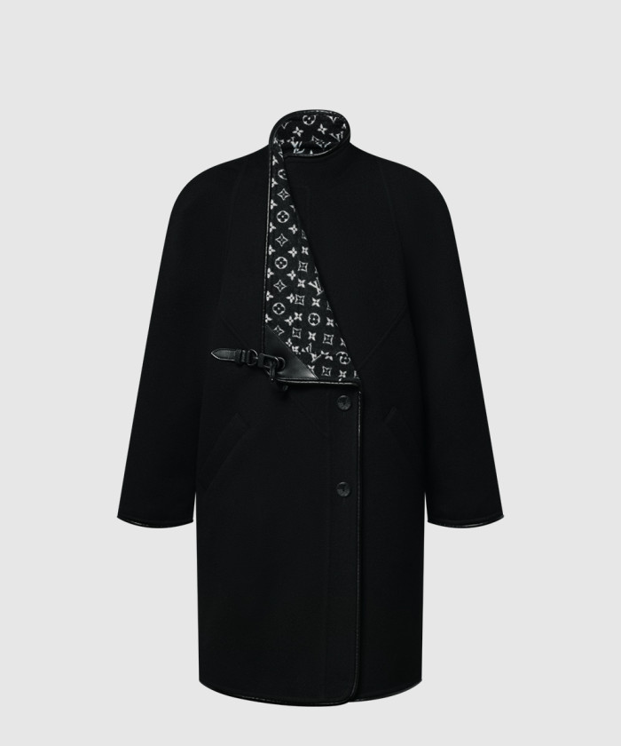 루이비통 더블 페이스 롱 클립 프론트 코트 1AIPOA