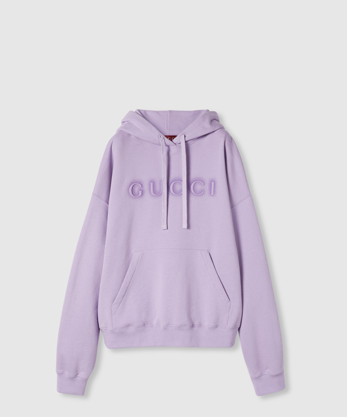 구찌 로고 코튼 후드 스웨트셔츠 ‎838018