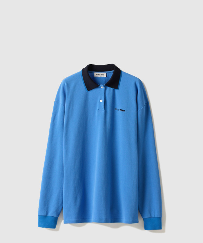 미우미우 코튼 피케 폴로 셔츠 MJL019