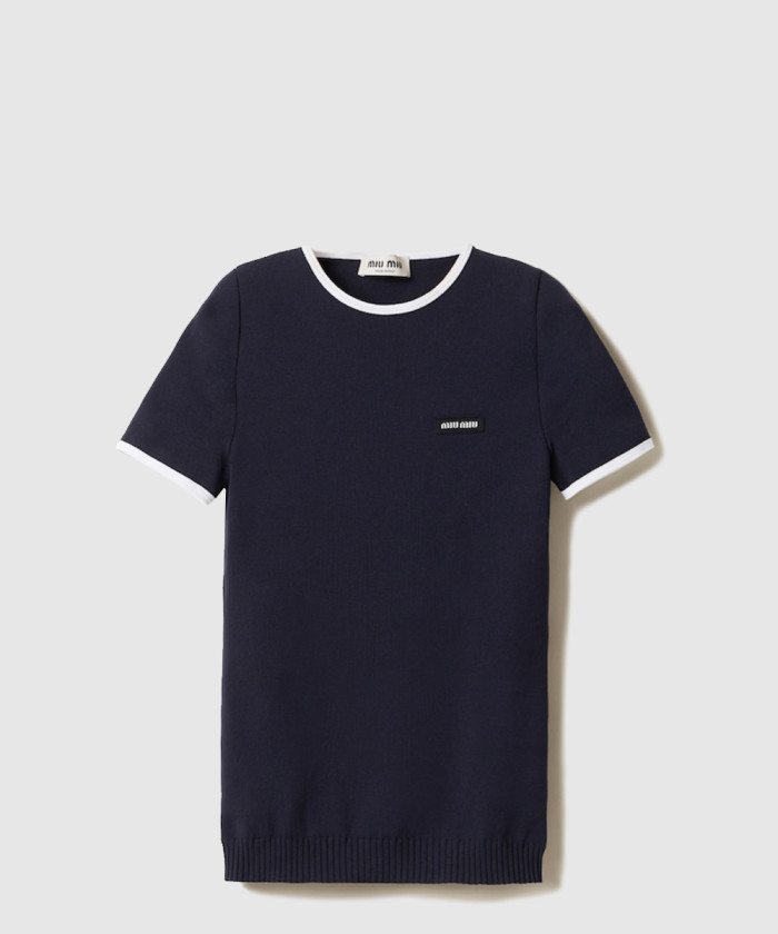 미우미우 기능성 원사 크루넥 스웨터 MMLA88