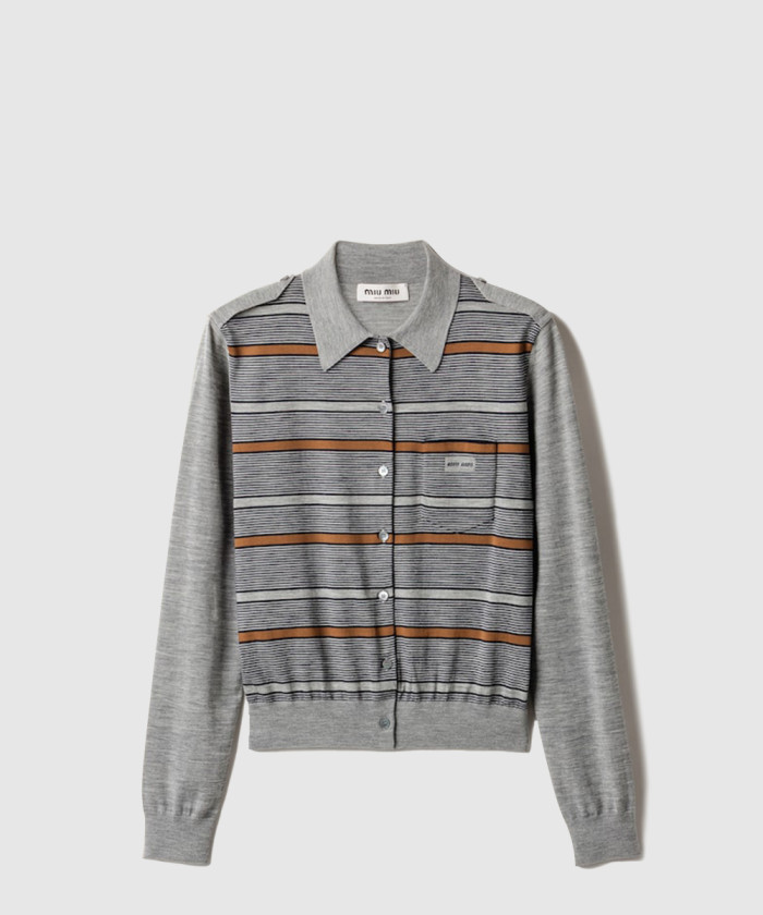 미우미우 울 가디건 MMF989