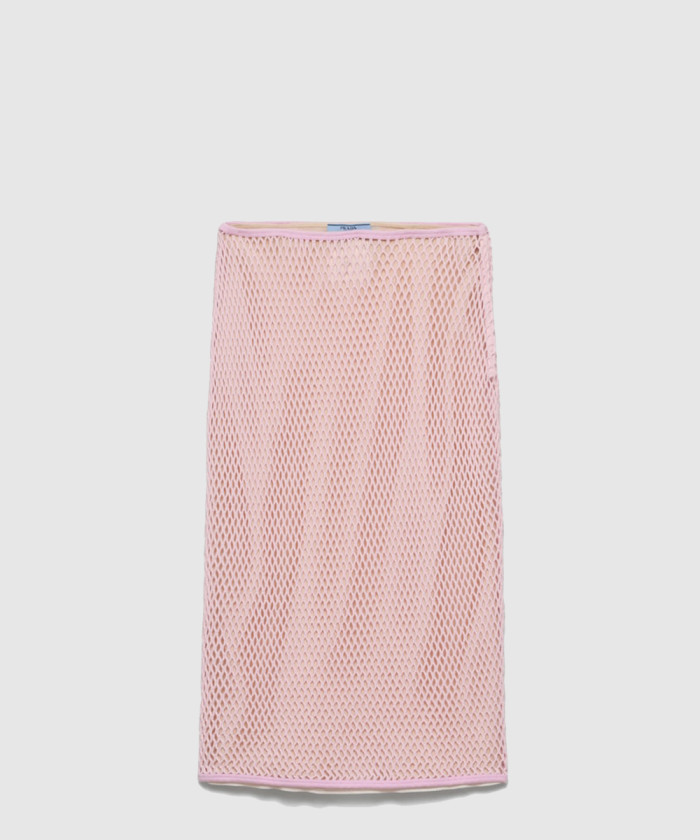 프라다 코튼 메쉬 스커트 31143