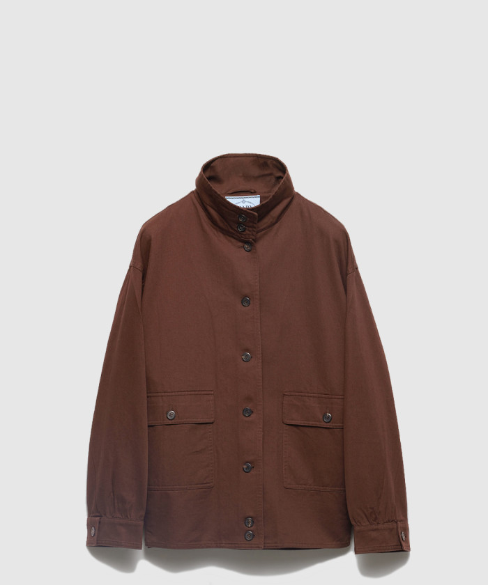 프라다 올드 개버딘 코튼 셔츠 재킷 P8011