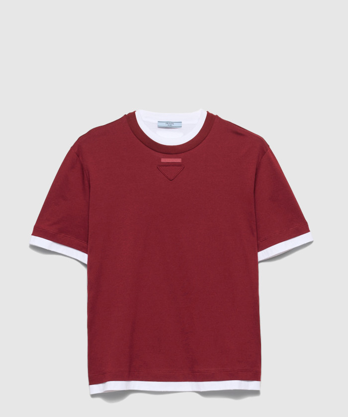 프라다 코튼 저지 티셔츠 3547B