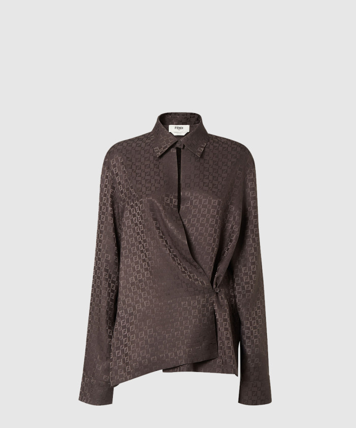 펜디 실크 FF 자카드 셔츠 FS8287