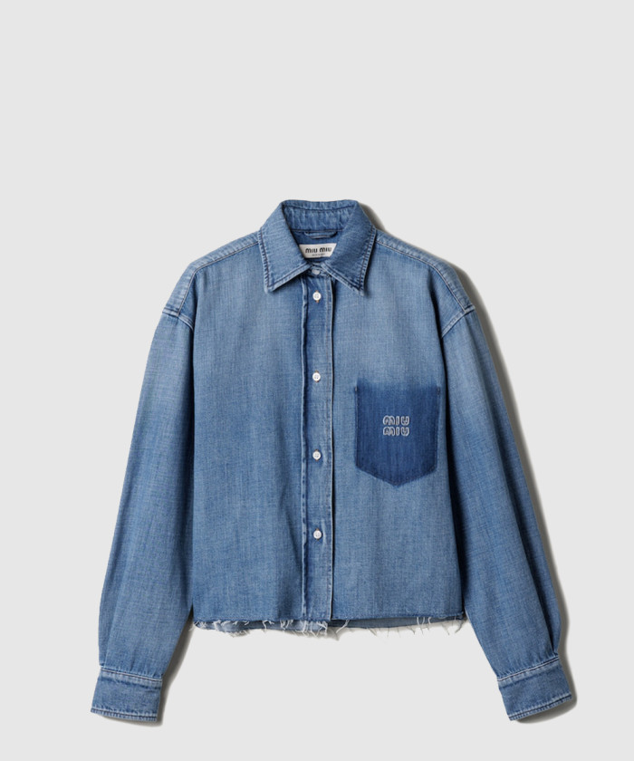 미우미우 데님 셔츠 GWC132
