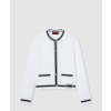 구찌 인타르시아가 있는 코튼 스티치 가디건 ‎835904